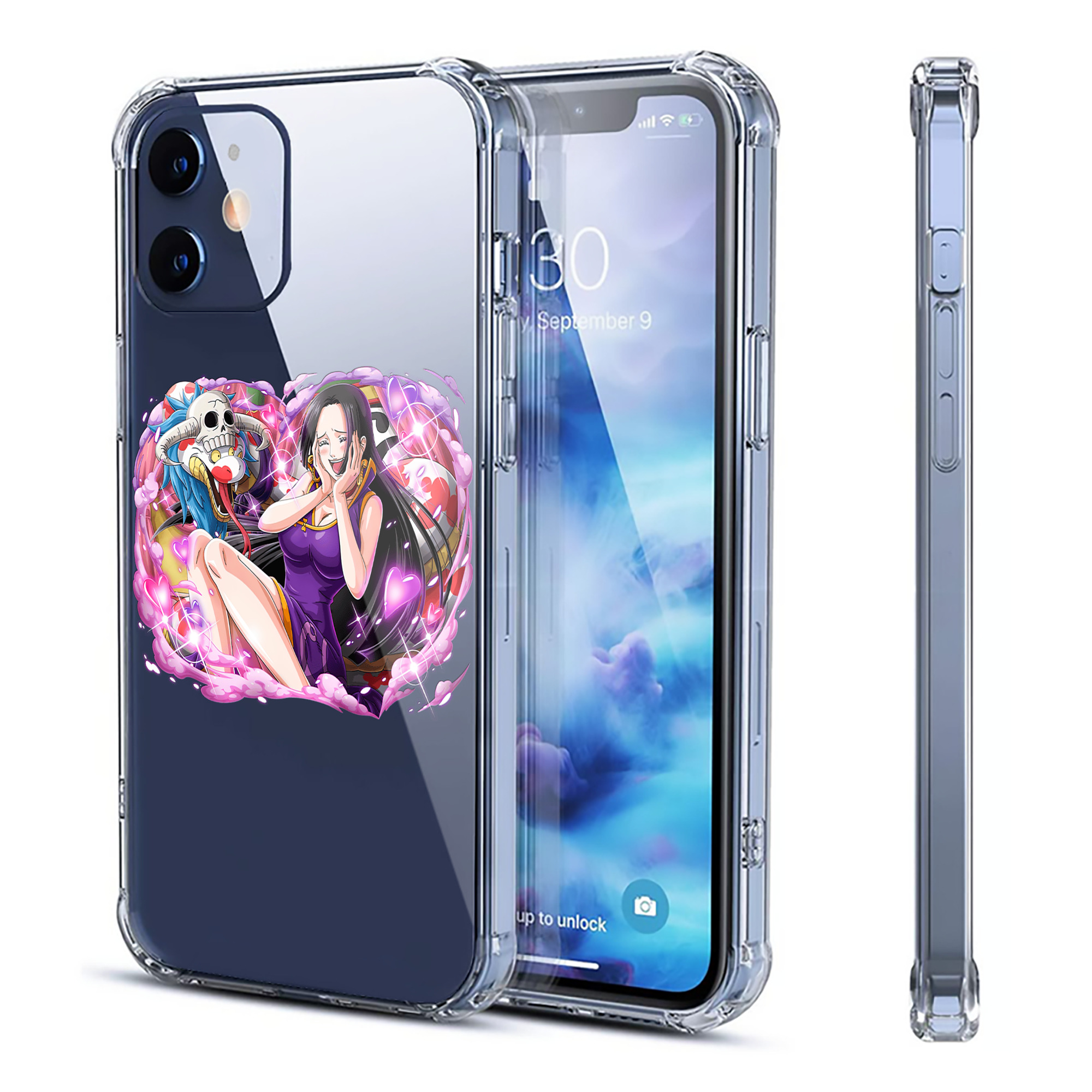 （画像用） ワンピース ボア・ハンコック ONE PIECE Boa·Hancock 【iPhone 12シリーズ対応】透明スマホケース（クリアソフトケース）
